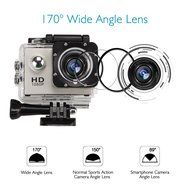 GBB WIFI 12MP 2.0" LCD HD 1080P 170&deg; Wide Angle Sports DV Waterproof Action Camera Camcorder, Update 25mm Diameter... N22