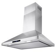 AKDY&reg; 30" Wall Mount Stainless Steel Touch Control Kitchen Range Hood Noise Reduced Design w/ LED Lights N4