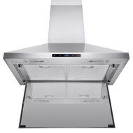 AKDY&reg; 30" Wall Mount Stainless Steel Touch Control Kitchen Range Hood Noise Reduced Design w/ LED Lights N5