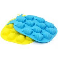 Momugs 2Pc 12 Cavity Pineapple Silicone Mold for Homemade Cake, Chocolate, Candy, Pudding, Lollipop, Jello, Bread...