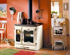 Wood Cook Stove La Nordica "Suprema Cream", Made in Italy