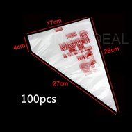 Enjoydeal 100pcs Fashion Disposable Pastry Bag Icing Piping Cake Pastry Cupcake Decorating Bags (Large) N3