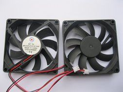 2 pcs Brushless DC Cooling Fan 5V 8015S 9 Blades 2 wire 80x80x15mm Sleeve-bearing Skywalking