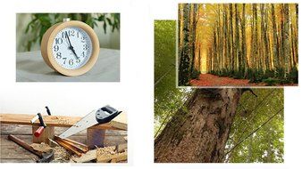 Surborder Shop Creative Small Round Classic Wood Silent Desk Travel Alarm Clock With Nightlight N4