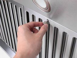 30" Europe Touch Control Baffle Filter Under Cabinet Stainless Steel Range Hood WL-0070275 N2