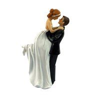Wedding Cake Toppers figurines couple 3 X 3 X 6 Inch N2