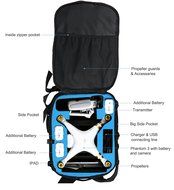 DJI Phantom 4 Backpack, also Fits Phantom 3 Model Quadcopter Drones, ULTRA HIGH END, Water Resistant, Fits Accessories... N26