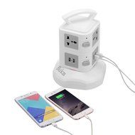 Power Strip Surge Protector, Bukm Smart 6-Outlet with 4-USB Surge Protection Power Socket 110-250V Worldwide Voltage... N12