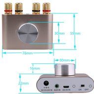 Yeeco&reg; Hifi Mini Bluetooth Amplifier 50W+50W DC 12/24V Wireless Bluetooth Stereo Dual Channel Audio Receiver Power... N4