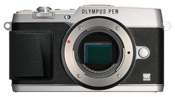 OLYMPUS Micro Four Thirds PEN E-P5 Silver E-P5 BODY SLV - International Version (No Warranty) N6