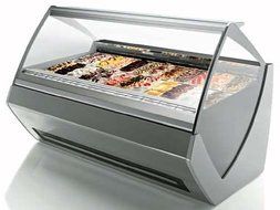 VENTURA XP II TECNICA Gelato Ice Cream Showcase Display Freezer / Gelato Machine T6 (5 Liter Pan / 12 Flavors)