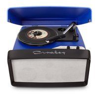 Crosley CR6010A-BL 3-Speed Collegiate Portable USB-Enabled Turntable - Blue N3