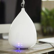 300ML Wood Grain Essential Oil Diffuser, Ultrasonic Aromatherapy Personal Cool Mist Humidifier with Waterless... N2