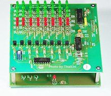 Spectrum Analyzer 8 Audio Frequency 6 Level LED VR Adjust Assembled kit 100% Tracking Number