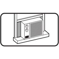 M-D Building Products 8308 Air Conditioner Side Panel Kit, Gray