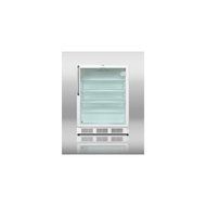 Summit SCR600LCSSADA: ADA compliant, commercially approved glass door all-refrigerator for built-in use, with...