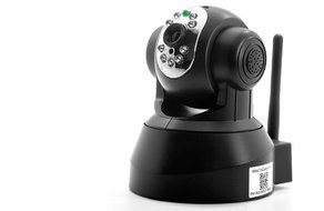 Budget Plug and Play IP Camera &quot;Securas&quot; - 1/4 Inch CMOS, 10m Nightvision, Pan + Tilt, Motion Detection N4