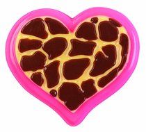 Wilton 2115-1800 Valentine Animal Print Heart Candy Mold