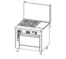Southbend P36D-GGC Platinum Heavy Duty Range Gas 36" (1) 24" Griddle (1) 12" Cha