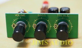 Passive stereo tone control w/ loudness button assembled low distortion