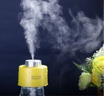 DICOCO Mini Blue Portable Water Bottle Steam USB Bedrooms Living Rooms Office and Car Travel Humidifier N7