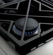 GE CGU366SEHSS Cafe 36" Black Gas Sealed Burner Cooktop N4