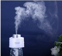 DICOCO Mini Blue Portable Water Bottle Steam USB Bedrooms Living Rooms Office and Car Travel Humidifier N8