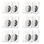 Acoustic Audio CS-IW820-6PR 300 Watt 8" 2-Way Home Theater In-Wall/Ceiling Speakers (6-Pair)