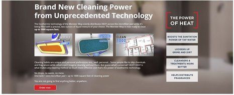 Euroflex MC1 Monster Mop Hot &amp; Cold Floor Cleaner - Exothermic Energy Clean Heat Technology - Use As a Dry Mop... N5