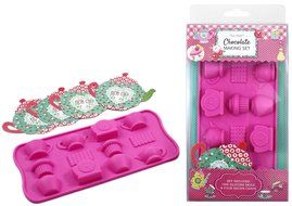 Handstand Kitchen Chocolate Factory Tea Party Silicone Chocolate Mold with Recipe Cards