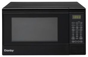 Danby Designer 0.7 cu.ft. Countertop Microwave, Black/Stainless Steel N12
