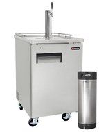 Kegco Commercial Grade Homebrew Kegerator Four Faucet Ball Lock Keg Dispenser Black N37