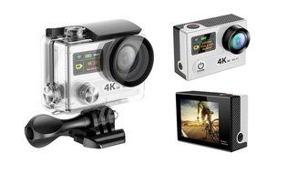 360VR 4k UItra 1080P60 FULL HD Dual Screen Waterproof WIFI Sport Action Camera Bundle with Accessories MDV8000... N2