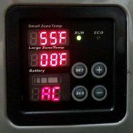 Cu. Ft. 62 Qt. Dual Zone Portable Freezer in Gray with Two Separately Controlled Temperature Zones, You Can Set... N3