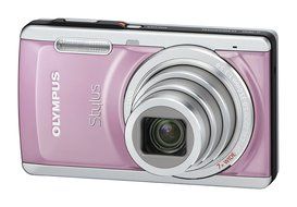 Olympus Stylus 7040 14 MP Digital Camera with 7x Wide Angle Dual Image Stabilized Zoom and 3.0 inch LCD (Pink)... N6