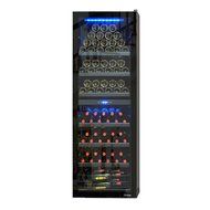 Vinotemp VNTVT-140RV-2ZR 154-Bottle Right Hinge Dual-Zone Freestanding Wine Cooler N3