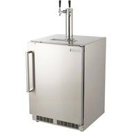Fire Magic 24-inch Right Hinged Outdoor Built-in Dual Tap Kegerator - Stainless Steel - 3594-dr
