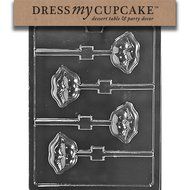 Dress My Cupcake Chocolate Candy Mold, Luscious Lips Lollipop, Valentine&#039;s Day