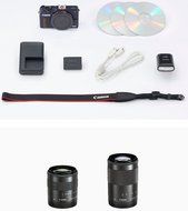 Canon mirror-less SLR camera EOS M2 double zoom kit (Beiburu) EF-M18-55mm F3.5-5.6 IS STM EF-M55-200mm F4.5-6.3... N5
