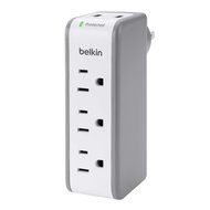 Belkin SurgePlus 6-Outlet Wall Mount Surge Protector with Dual USB Charging Ports (2.1 AMP / 10 Watt), BSV602tt N3
