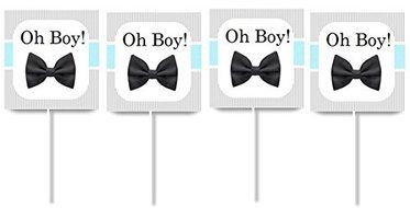 Cakesupplyshop Item#015t - 12pack Oh Boy Baby Shower / First Birthday Cupcake Decoration Picks