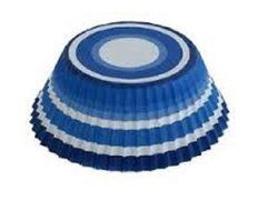 Blue Swirl Cupcake Cup Cake Baking Cups 50 Standard Size NEW #6922