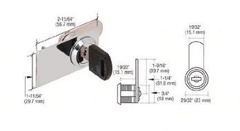 C.R. LAURENCE LPC114BR CRL Brass Low Profile Standoff Cap Assembly for 1-1/4 Standoff Bases by CR Laurence