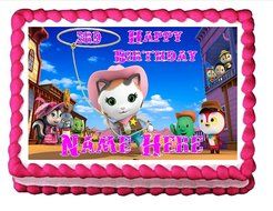 Edible Cake Topper Cupcake Topper Sheriff Callie - Personalizable