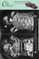 Cybrtrayd A084 Happy 3D Turtle Chocolate Candy Mold with Exclusive Cybrtrayd Copyrighted Chocolate Molding Instructions