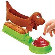 Dachshund Shaped Hot Dog Cutter: Kids Food Slicing Device