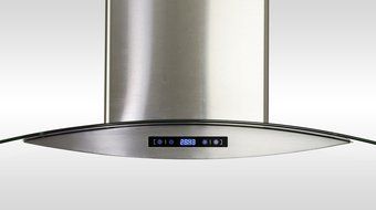 AKDY New 30" European Style Island Mount Stainless Steel Glass Range Hood Vent Touch Control AZ-688I/CS14 30" N7