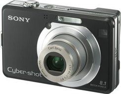 Sony Cybershot DSC-W100 8.1MP Digital Camera with 3 x Optical Zoom (Black)