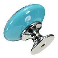 KINGSO 10pcs Retro Style Round Ceramic Door Knob Cabinet Drawer Cupboard White N11