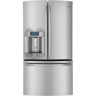 GE PYE22PSHSS Profile 22.1 Cu. Ft. Stainless Steel Counter Depth French Door Refrigerator - Energy Star N2